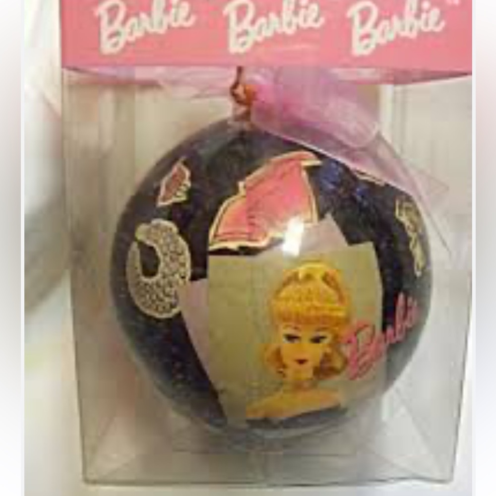Vintage Ball Barbie Holiday Christmas Ornament Mattel Barbie Woolworth Ball HTF